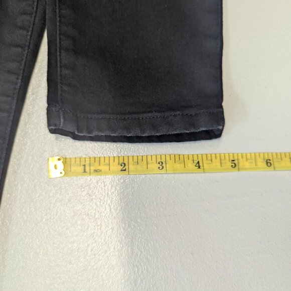 Democracy "Ab"solution® Skinny Leg Mid Rise Denim Ankle Jeggings Sz 2 Black - Picture 7 of 13